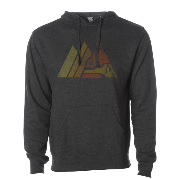 Retro Mountain Pullover Hoodie