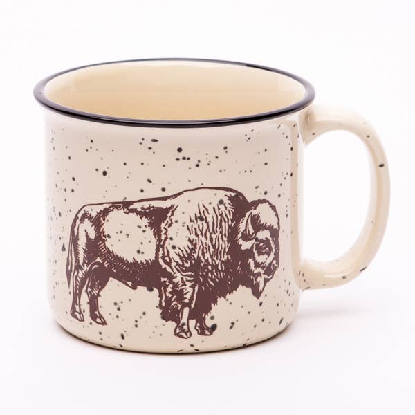 Counter Couture Bison Ceramic Campfire Mug