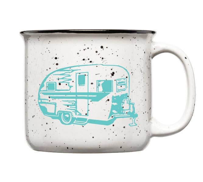 Vintage Camper Trailer Campfire Mug