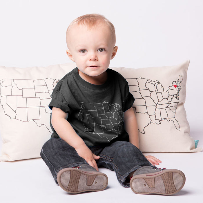 Counter Couture Heart Colorado US Map T-Shirt (Kid's)