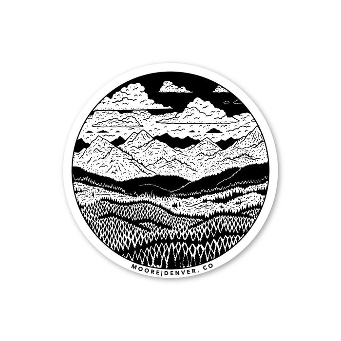 Moore Collection Mountain Range Sticker
