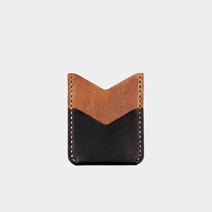 Horween Leather Slash Wallet - Tobacco/Black Dublin