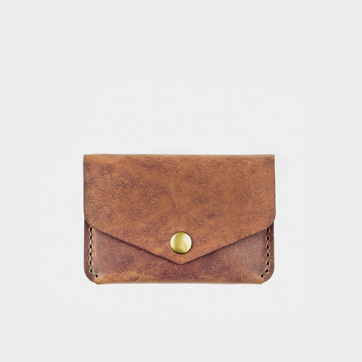 Horween Leather Snap Wallet - Tobacco Dublin