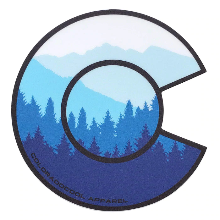 Colorado Cool Treeline Sticker
