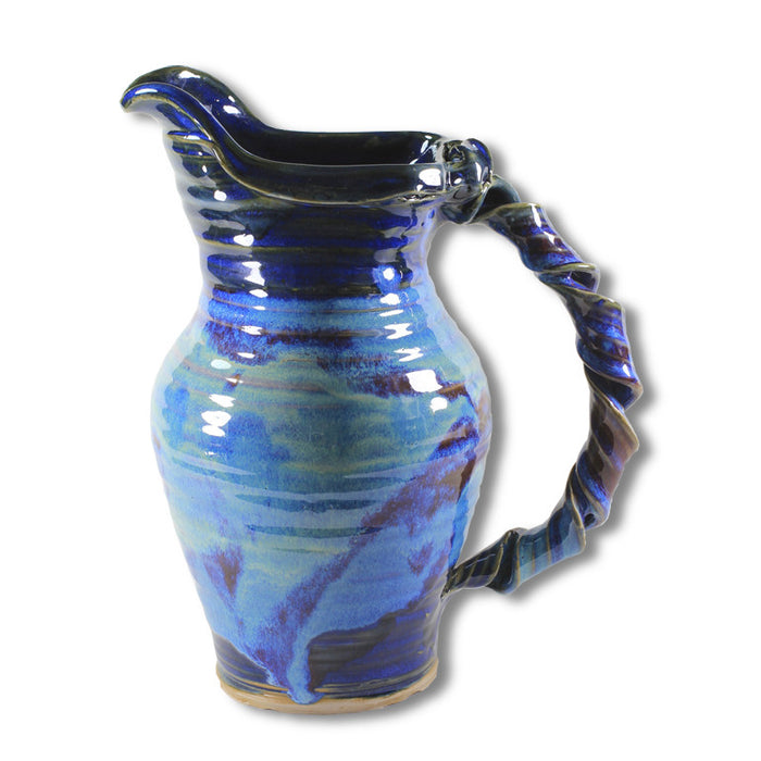 Wandering Blue Studios Pitcher in Blue