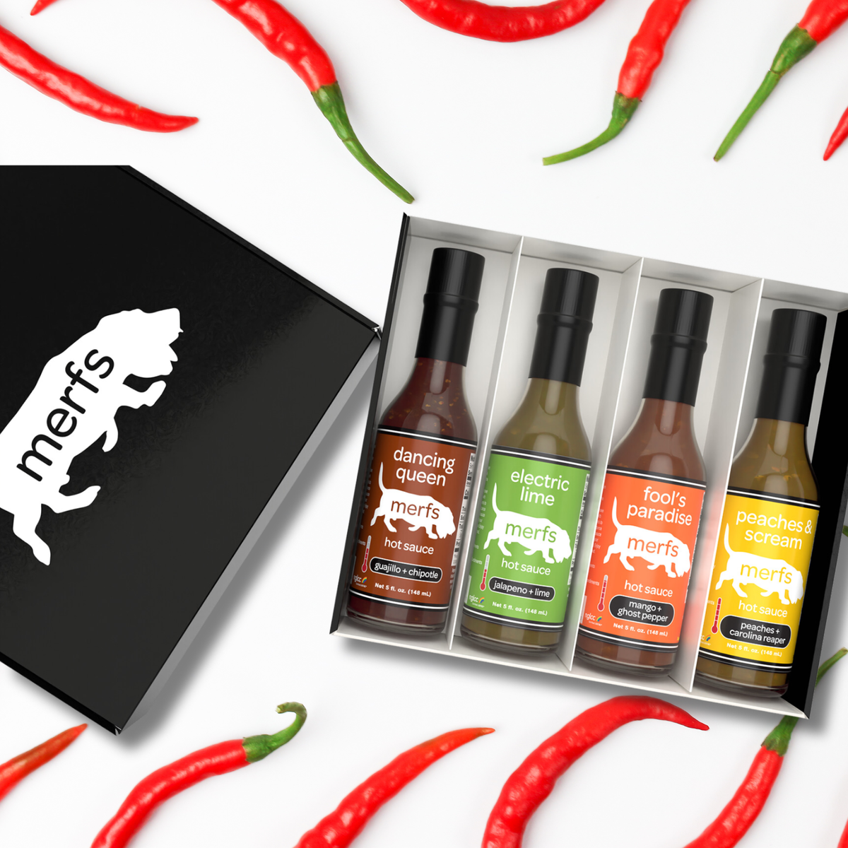 Merfs Hot Sauce 4 Pack Gift Set — Crafted in Colorado