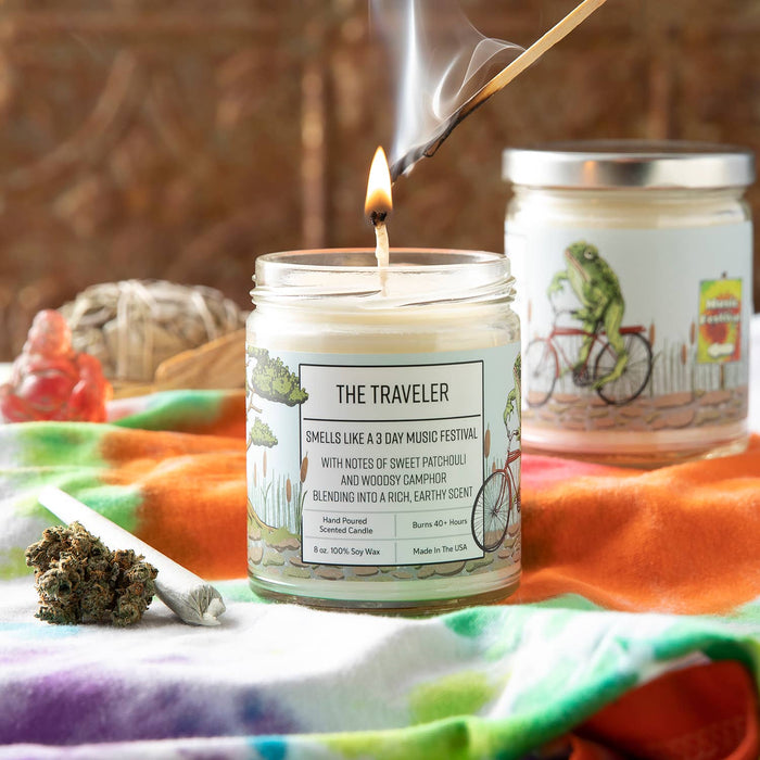 The Traveler - Patchouli Scented Soy Wax Candle