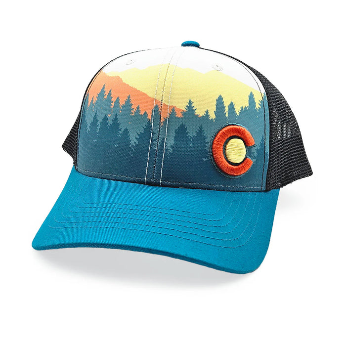 Alpine Teal Snap-back Hat