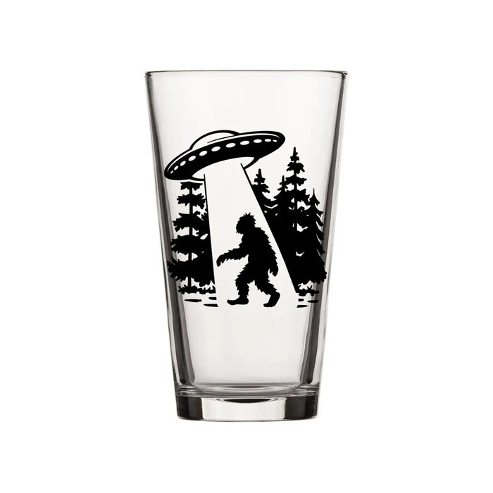 Bigfoot Abduction Pint Glass