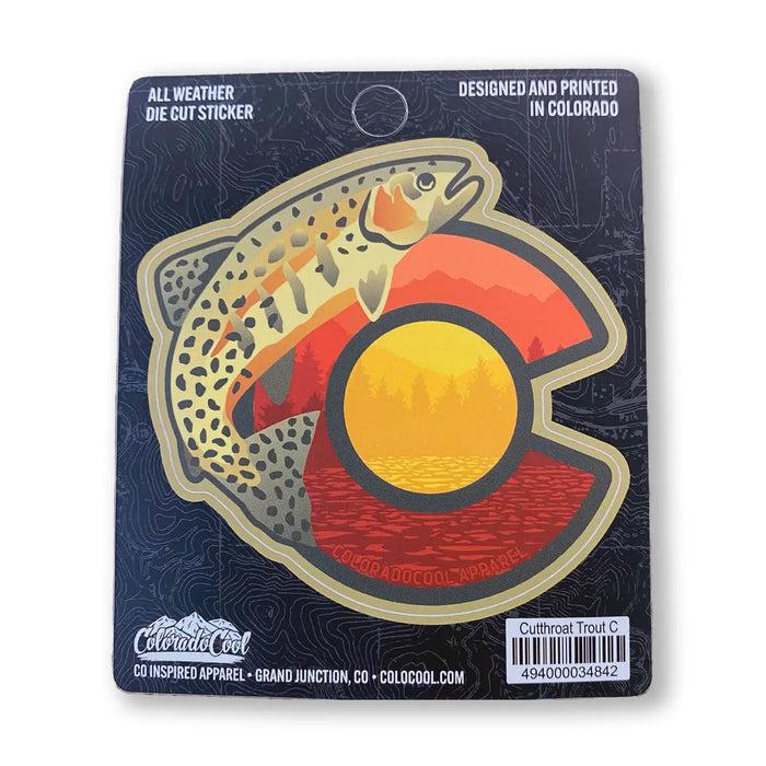 Cutthroat Trout "C" Sticker