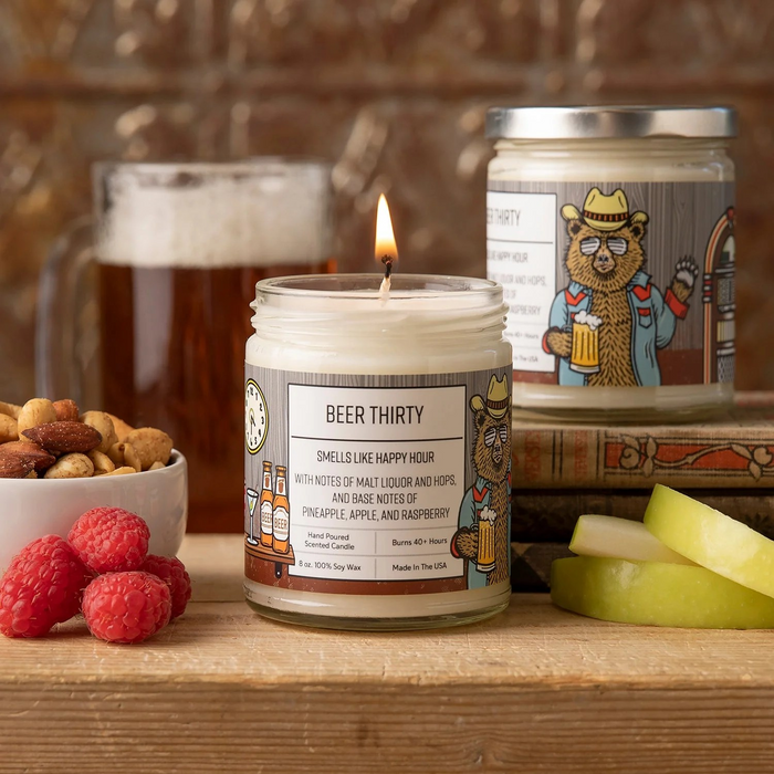 Beer Thirty - Beer Scented Soy Wax Candle
