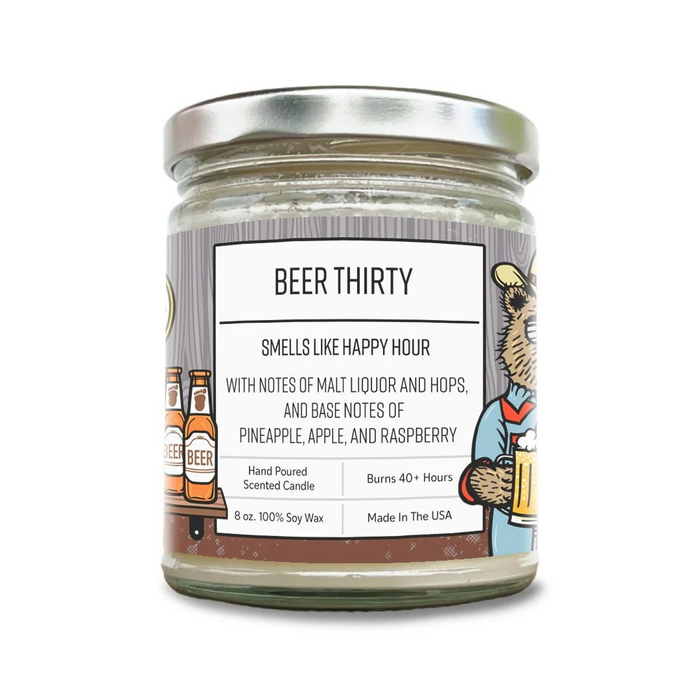Beer Thirty - Beer Scented Soy Wax Candle