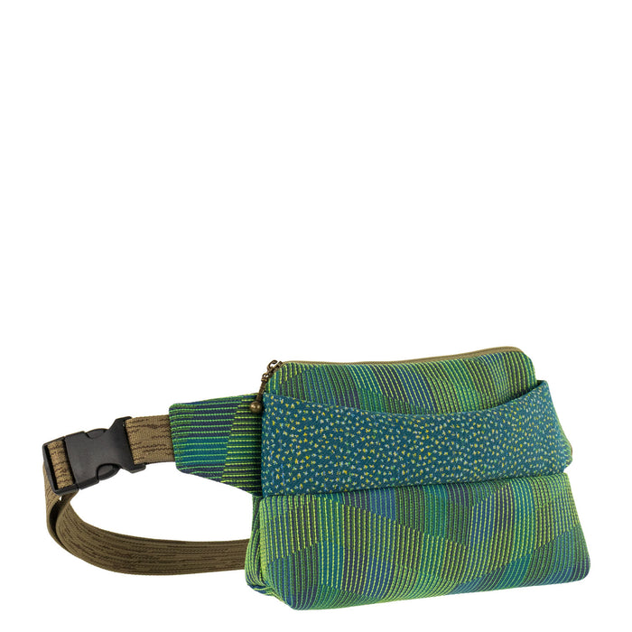 Hip Pocket Fanny Pack in Chevron Green
