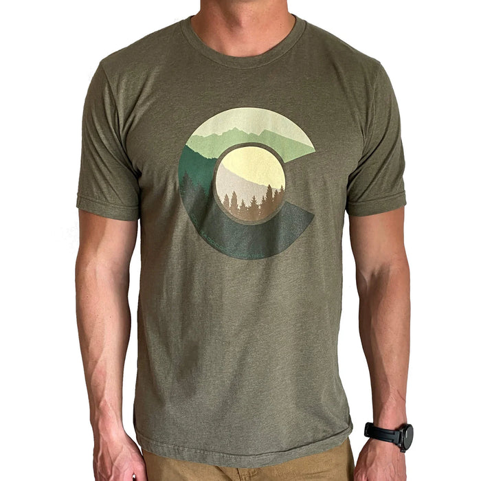 Treeline T-Shirt - Heather Olive