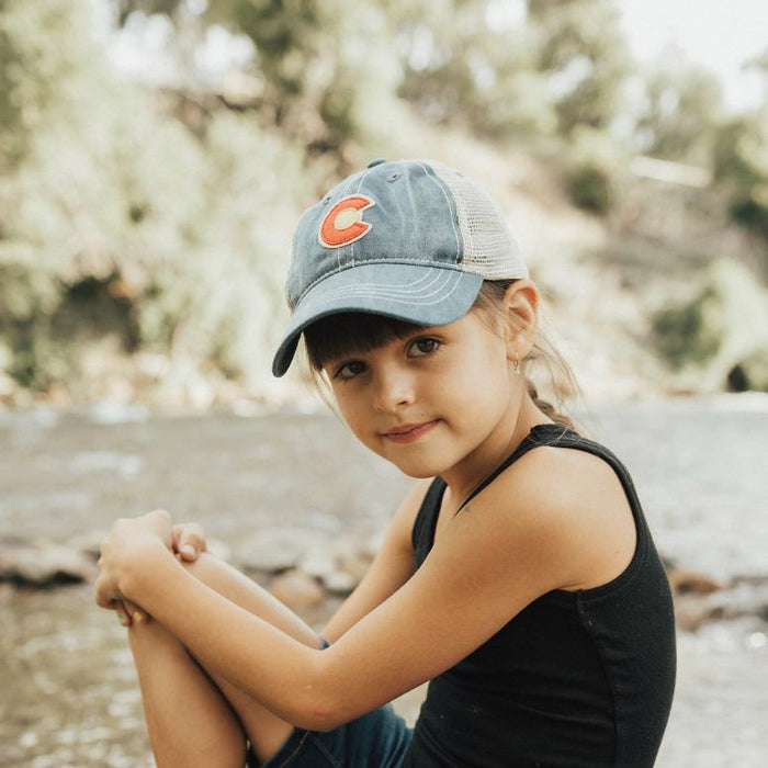 Kids Classic CO Flag Trucker Hat