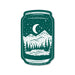 Beer Can Sticker with Mountain Graphic