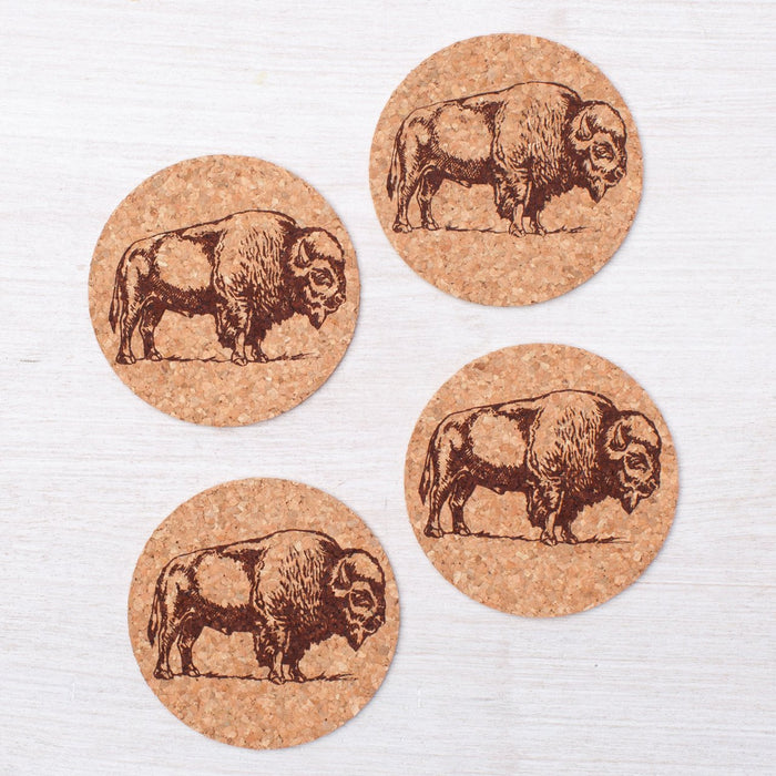 Counter Couture Bison Coasters - Set of 4