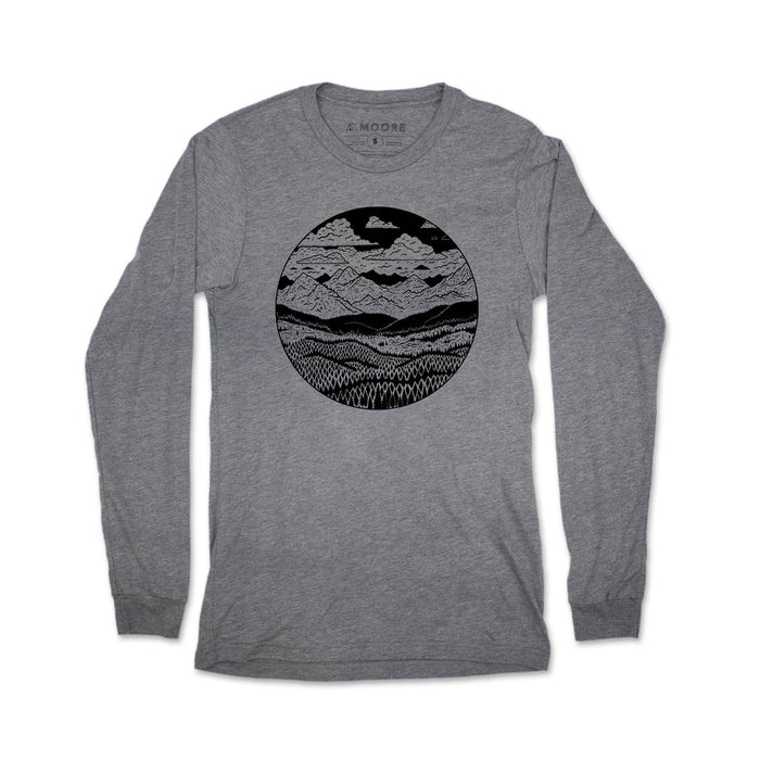 Moore Collection Long Sleeve Mountain Range T-Shirt