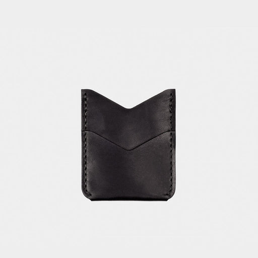 Horween Leather Slash Wallet - Black Dublin
