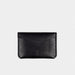 Horween Leather Snap Wallet - Black Dublin Back View