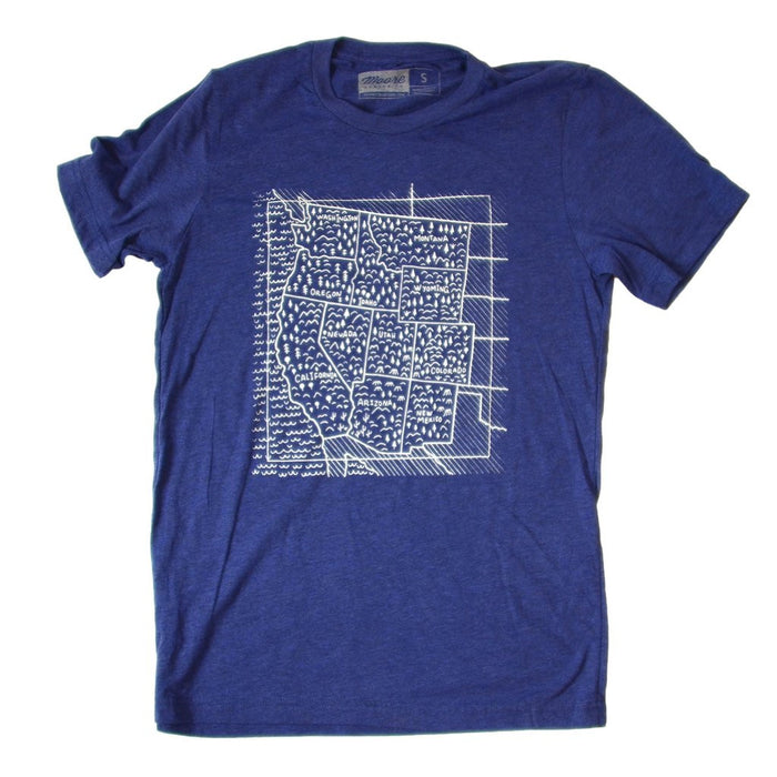 Travel West T-Shirt Navy