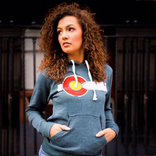 Classic Colorado Flag Pullover Hoodie