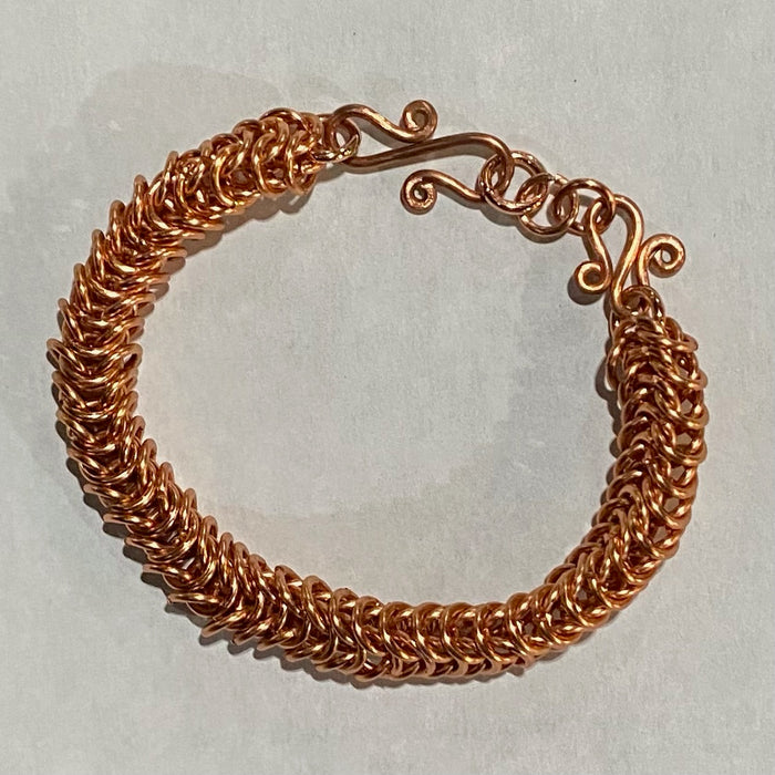 Chain Mail Copper Bracelet 2