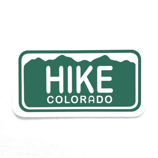 Hike Colorado License Plate Sticker