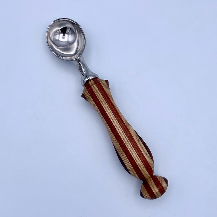 Ice Cream Scoop with Hand Turned Wood Handle
