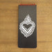 Flaming Heart Notebook in Charcoal