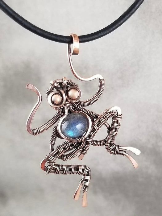 CBG Designs Labradorite Frog Necklace