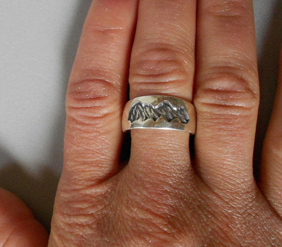 Mountain Ring - Sterling Silver