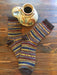 Mt. Oso Merino & Angora Socks in Brown