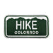 Hike Colorado License Plate Patch