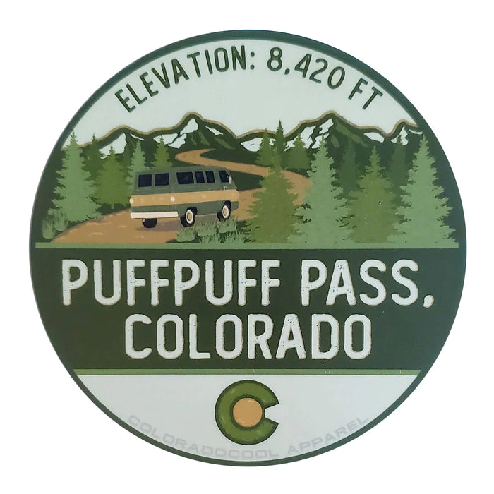 Colorado Cool Puff Puff Pass Sticker