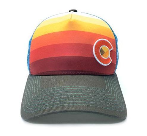 Sunset Fader Trucker - Small Fit Front View