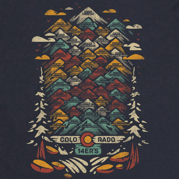 Colorado 14er Long Sleeve T-Shirt Back