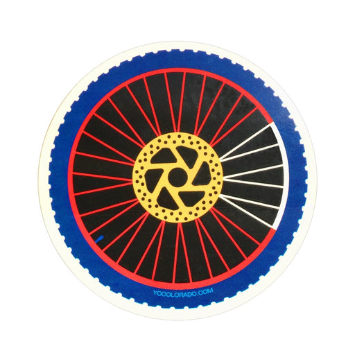 Colorado Flag Mountain Bike Wheel Sticker