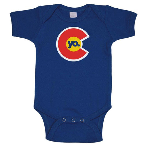 Yo Colorado Flag Infant One Piece Blue