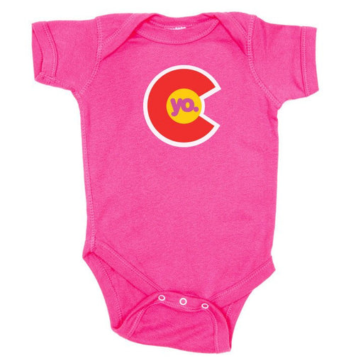 Yo Colorado Flag Infant One Piece Pink